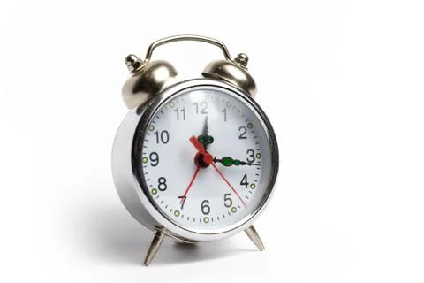Alarm clock, table clock on a white background isolate Stock Photos