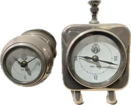 Alarm Clock on the table Stock Photos