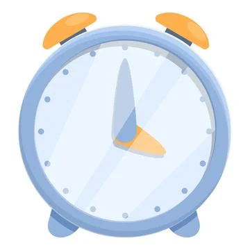 Alarm clock task schedule icon, cartoon style 스톡 일러스트