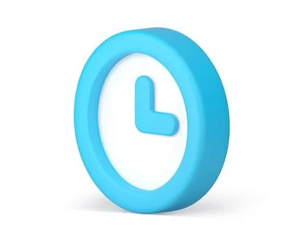 Alarm clock time countdown hour minute arrows checking isometric circle badge Stockillustratie