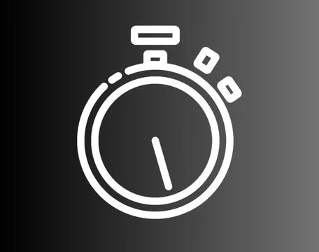 Alarm clock time icon isolated in dark background Stock Illustration