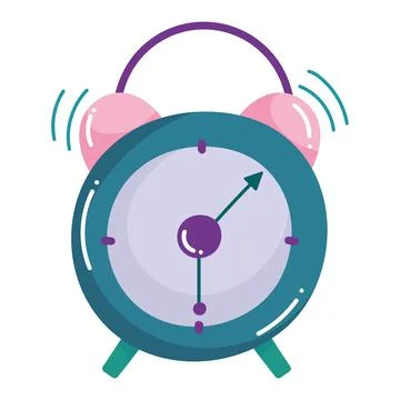 Alarm clock time Illustrazione stock