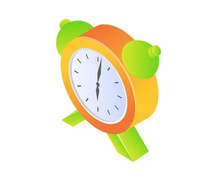 A alarm clock time Stock Illustration