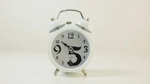 Alarm Clock in time lapse Stock Footage 234083239