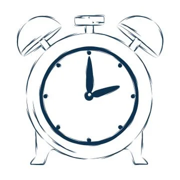 Alarm clock time reminder icon Stock Illustration