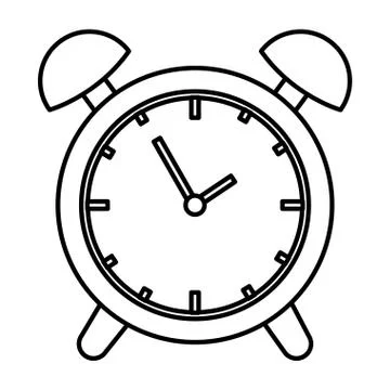 Alarm clock time reminder icon Stock Illustration