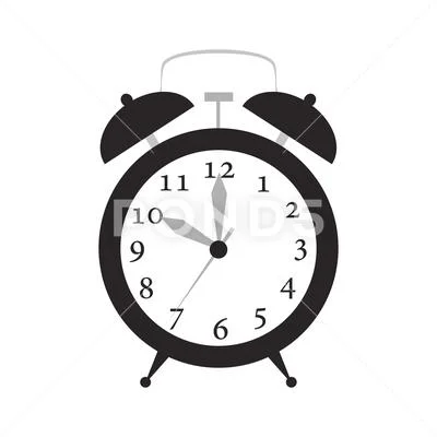 Alarm clock with bells ringing timer Royalty Free Vector