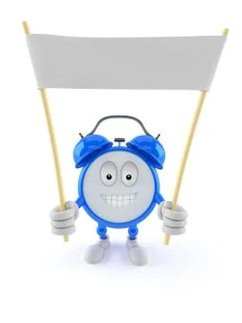 Alarm clock toon Stock Illustration