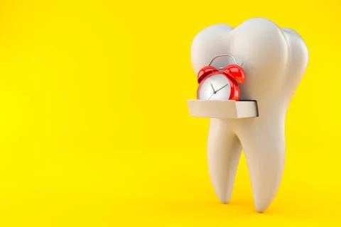 Alarm clock with tooth Stock Illustration