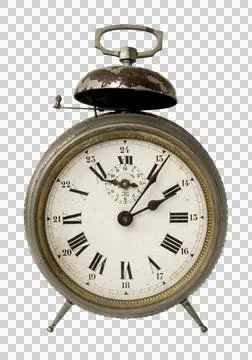 Alarm clock on transparent background Stock Photos