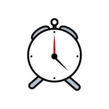 Alarm clock vector design template illustration Stock Illustration