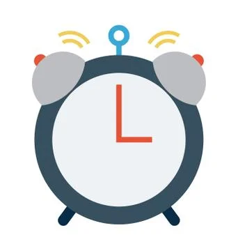 Alarm Clock Vector Icon Stock Illustration