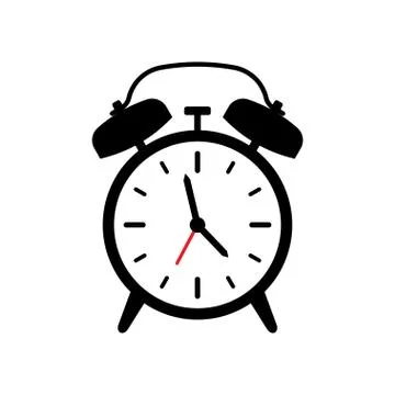 Alarm clock vector icon Stock Illustration