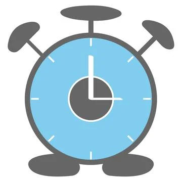 Alarm clock vector icon illustration Stock Illustration