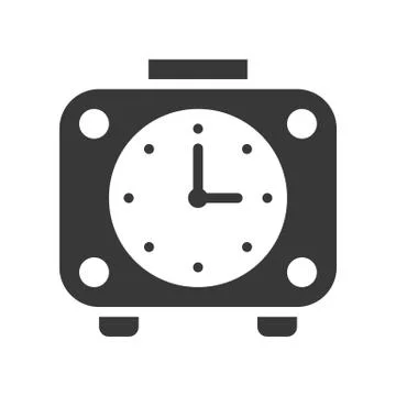 Alarm clock vector icon pixel perfect design Stock-Illustration