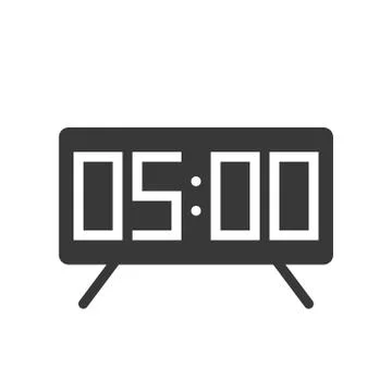 Alarm clock vector icon pixel perfect design Stock-Illustration