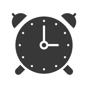 Alarm clock vectoricon pixel perfect design Stock-Illustration