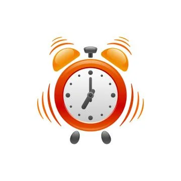 Alarm clock with vibration. Vector icon. Stock Illustration
