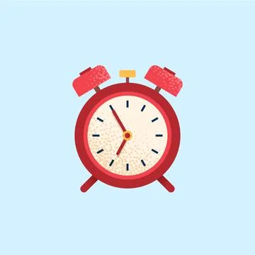 Alarm clock, wake-up time. Stock Illustration