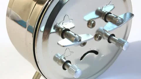 Alarm Clock,on a white background Stock Footage 10913160