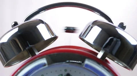 Alarm Clock on white background Stock Footage 64051351