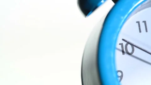 Alarm clock on a white background Видео 120728894