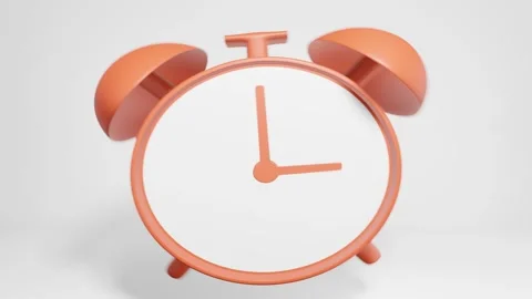 Alarm clock on white background 動画素材 313265782