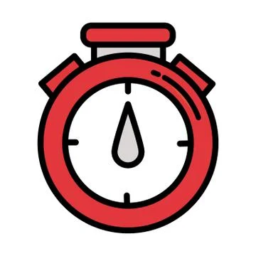 Alarm clock on white background イラスト素材