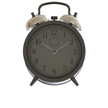 Alarm clock on a white background. Isolate. Foto stock