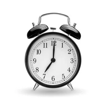 Alarm clock on white background Stock Photos