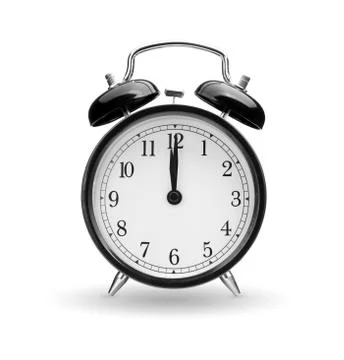 Alarm clock on white background Stock Photos
