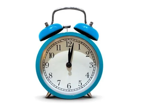 Alarm clock on white background Stock Photos