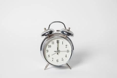Alarm clock in white background Stock Photos