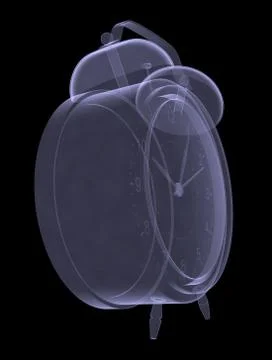 Alarm clock xray Stock Illustration