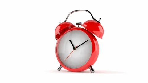 Alarm clok slide from right side Video stock 101758243