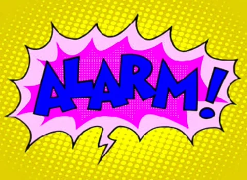 Alarm! Comic Bubble Stock Footage 259593718