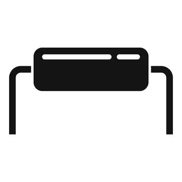 Alarm diode icon simple vector. Bulb component Stock Illustration