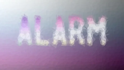 Alarm Dissolving Interesting Tessellating Looping Pulsing Triangles Stock Footage 109238610