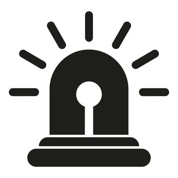 Alarm flasher icon simple vector. Help alarm Ilustración de archivo