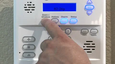 ALARM ON OFF Video stock 10597744