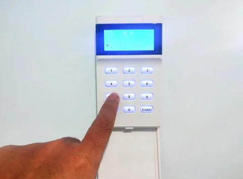 Alarm keypad Stock Photos