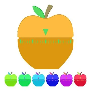 Alarm kitchen timer vector cartoon graphic Stockillustratie