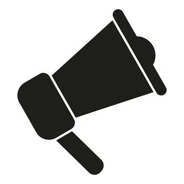 Alarm megaphone icon simple vector. Work security Stock Illustration