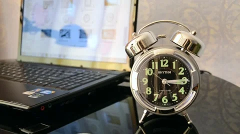 The alarm for notebook background Vidéo 49128695