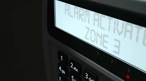 Alarm panel activated 2 new ex Stock Footage 68830247