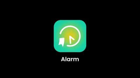Alarm Reminder Clock App Stock Footage 334471164
