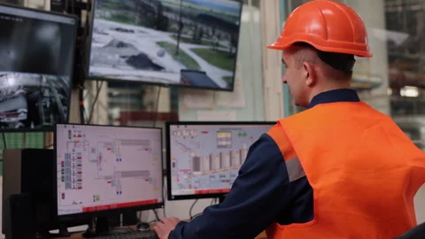 Alarm response, Data logging, Network control Stock Footage 293482842