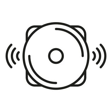 Alarm ringer icon outline vector. Person exit Ilustración de archivo