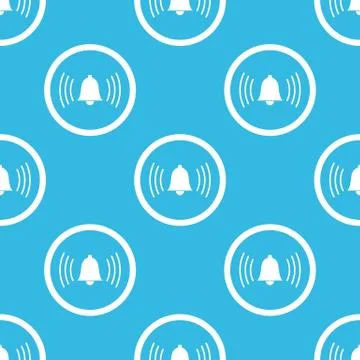 Alarm sign blue pattern Stock Illustration
