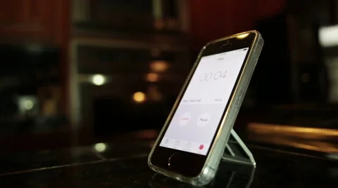 Alarm on smart phone going off Stock Footage 51680257